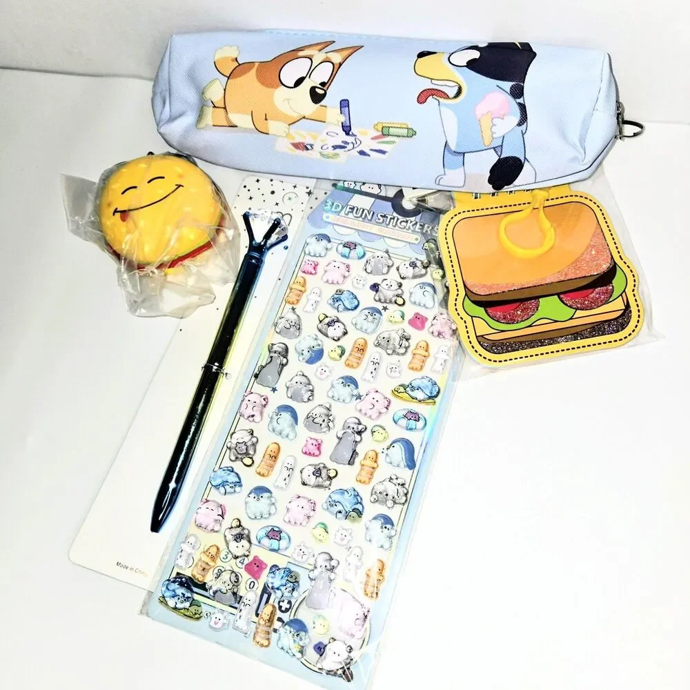 SCHOOL BUNDLE Bluey Themed Set #15 Stationary Lot NEW IN ORIGINAL PACKAGING